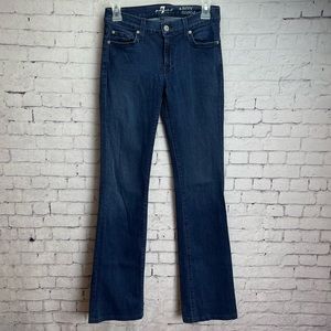 for all mankind size 27 the skinny bootcut dark wash